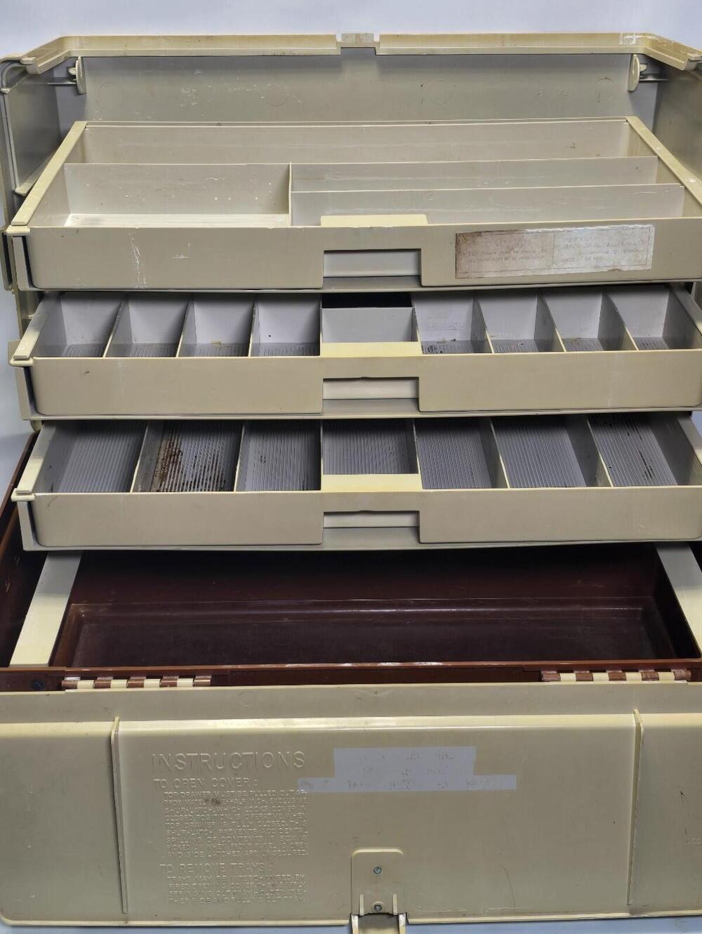 Vtg  Plano 757 Tackle Box Organizer USA Multi Drawer Large Fishing Storage Case